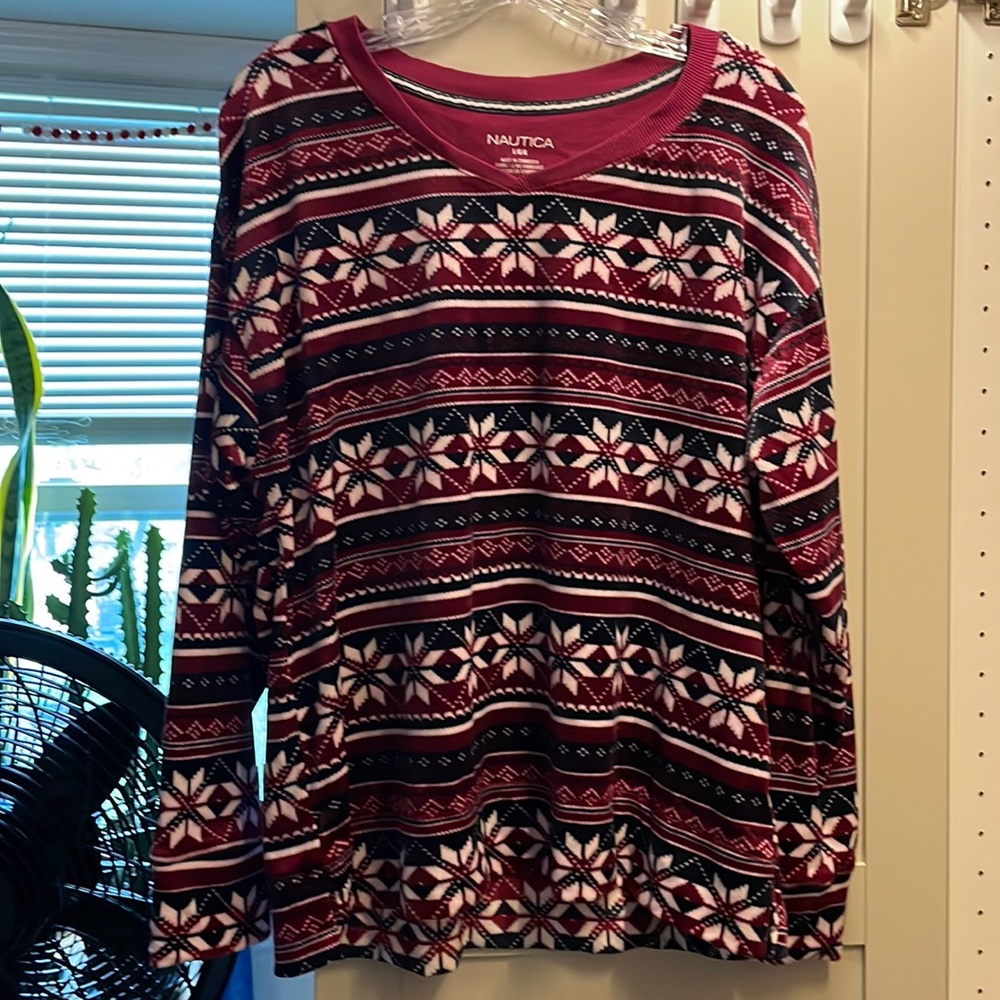 Nautica size L snowflake pajamas
